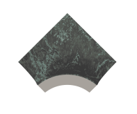 Декоративная вставка Serapool Фарфоровые сгибы и уголки Внутренний торцевой угол Olcay Mix 4x4