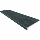 Ступень Estima Terra Комплект TE04 Черный ( 33x120x9 Неполированный прямоугольный бортик без насечек + Подступенок 14.5x120х9)