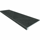 Ступень Estima Gabbro Комплект GB03 Серый ( 33x120x9 Неполированный прямоугольный бортик без насечек + Подступенок 14.5x120х9)