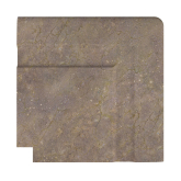 Бордюр Serapool Terrace Antislips Natural Series Угол фарфорового поручня наружный Natural Mocha 25x25