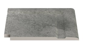 Бордюр Serapool Terrace Antislips Natural Series Угол фарфорового поручня наружный Pool Garden Grey 30x30