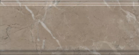 BDA027R Бордюр Kerama Marazzi Серенада Бежевый Темный Глянцевый Обрезной 30x12