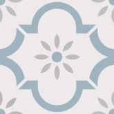 Керамогранит Smile Tile Эклектика Арабески голубой 20x20
