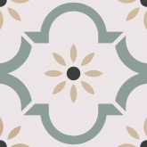 Керамогранит Smile Tile Эклектика Арабески зеленый 20x20