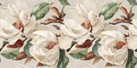 Керамогранит Global Tile Магнолия Бежевый Декор 60x120