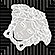 Декоративная вставка Versace Meteorite Tozzetto Medusa Nero/Platino Lap 2.7x2.7