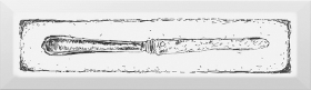 NT/B25/9001 Декор Гамма Нож черный 8.5x28.5