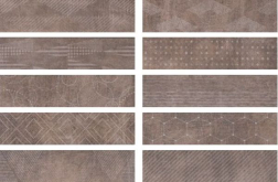 1047176 Керамогранит Docklands Freeport Mix Brown 35x8.6