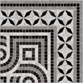 Декор Via Appia Cantonera Paxos-Pr Negro 43.5 43.5x43.5