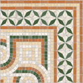 Декор Via Appia Cantonera Paxos-Pr Verde 43.5 43.5x43.5
