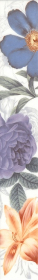 6254/4 Бордюр Шеффилд Фиолетовый цветы 6x40