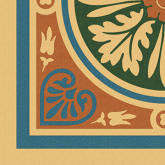 Декор Метлахская плитка 150E016D301 ENC 16 Cognac (Dark Blue Red Black) 15x15