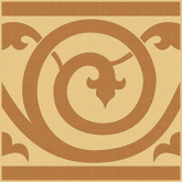 Декор Метлахская плитка 150E040F301 ENC 40F Cognac (Red) 15x15