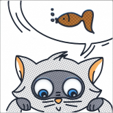 Декор Кошки-мышки Рыбка матовый 20x20