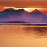 Панно Sunset Закат из 2 плиток P2-1D278 40x40