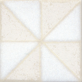 STG/B407/1266 Декоративная вставка Амальфи орнамент белый 407 9.9x9.9