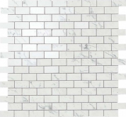 AS34 Декор Marvel Stone Carrara P. Mosaico Lapp. Burattato 29.8x29.8