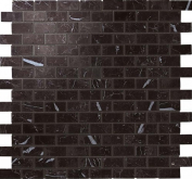 AS35 Декор Marvel Stone Nero M. Mosaico Lapp. Burattato 29.8x29.8