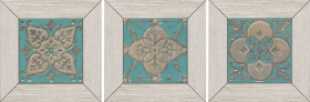 ID57 Декор Меранти Белый мозаичный