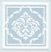 AD/B327/SG1545 Декоративная вставка Петергоф Голубой узор 7.7x7.7