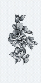04-01-1-08-03-04-100-3 Декор Аллегро Dec. Черный цветок 20x40