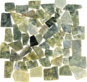Мозаика Каменная Мрамор тёмно-зелёный квадратный 32x32