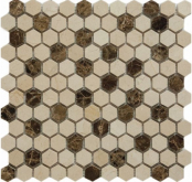 Мозаика Каменная мозаика QS-Hex027-25P/10 30.5x30.5