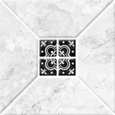 Плитка Риальто 1С Тип 2 Белая Микс 20x20