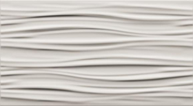 600010001987 Плитка 3D White Wall Curvy White 30.5x56