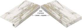 620070000635 Ступень Charme Evo Floor Project Калакатта 60 Угловая Левая Натуральная
