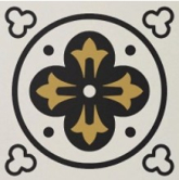 Декор Метлахская плитка 100N003D001 ENC03 Remi 01 (NOI BAS JAU) 10x10