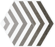 Декор Seine Hexagono Lacroix Gris 26.6x23