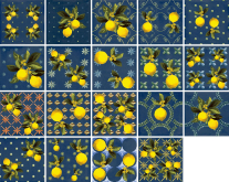 Декор Vita Giardino Blu mix luc 20x20