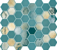 Мозаика Sixties Turquoise 6 33x29.8