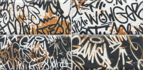 OP/A210/4x/19060 Панно Граффити Микс панно из 4-х частей 39.6x20