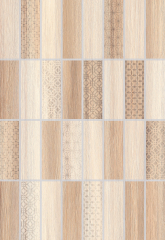 Декор Нидвуд Бежевый микс 3Д 27.5x40