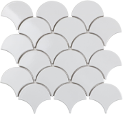Мозаика Ceramic White Scales 25.9x27.9