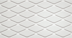 600010002253 Плитка 3D White Wall Rhombus Matt
