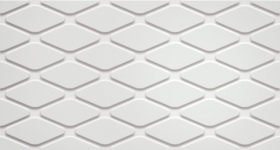 600010002253 Плитка 3D White Wall Rhombus Matt 30.5x56