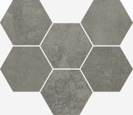 620110000110 Декор Terraviva Hexagon Dark 29x25