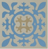 Декоративная вставка Метлахская плитка 100N002D012 ENC02 Lis 12 (PER BEU LIN) 10x10