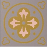 Декоративная вставка Метлахская плитка 100N003D007 ENC03 Remi 07 (PAR JAU RSU) 10x10