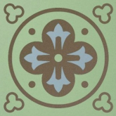 Декоративная вставка Метлахская плитка 100N003D009 ENC03 Remi 09 (PIS TAU BEP) 10x10