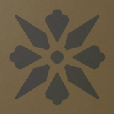 Декор Метлахская плитка 150N006D005 Decor Enc 06 Fleur 05 (ANT,CAFI) 15x15