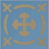 Декоративная вставка Метлахская плитка 070N008D002 ENC08 Clea 02 (LIN. BEU) 7x7