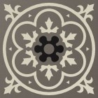 Декоративная вставка Метлахская плитка 070N009D004 ENC09 Jour 04 (NOI. BAU. GRU) 7x7