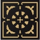 Декоративная вставка Метлахская плитка 070N014D002 ENC14 Flow 02 (NOI. COG) 7x7