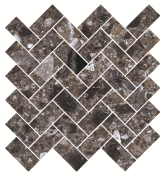 K-333/MR/m06/282x303x10 Мозаика Terrazzo Темно-серый Матовый m06 28.2x30.3