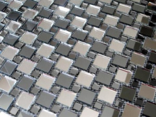 Мозаика Deco DS20-2 зеркальная на сетке (2x2+1x1) 30.9x30.9