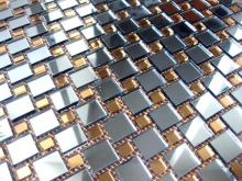 Мозаика Deco DG20 зеркальная на сетке (2x2+1x1) 30.9x30.9